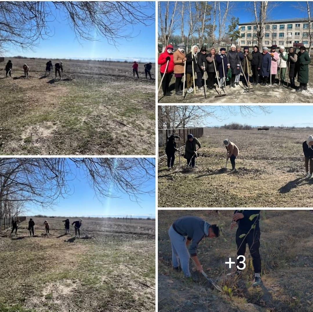 Жаңатілеу орта мектебі бойынша Республикалық сенбілік өткізіліп, тал отырғызылды.